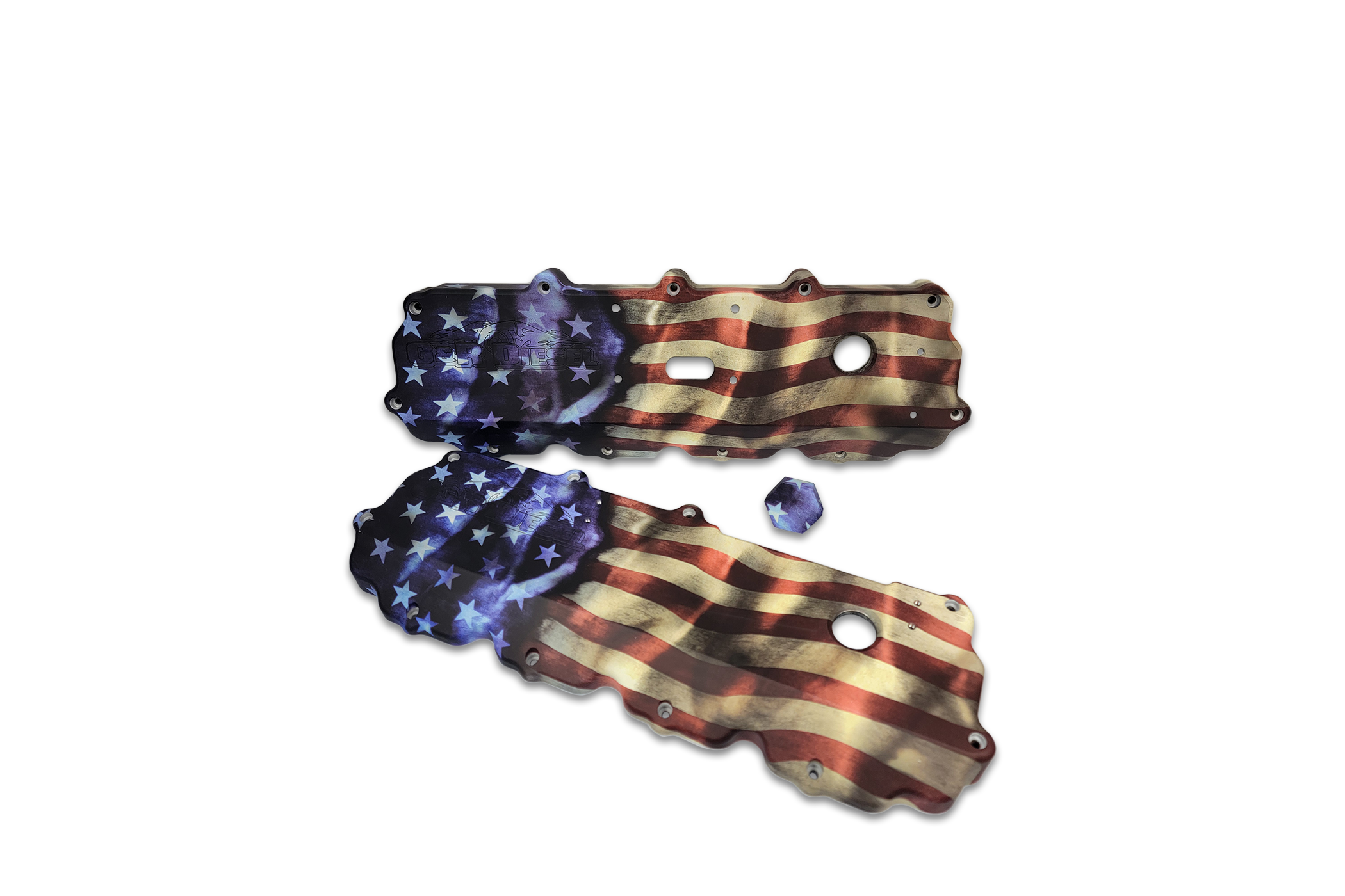 6.0 American Flag Valve Cover